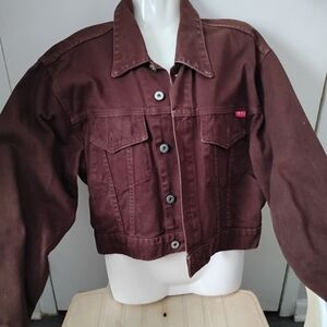 Cest Toi Women's Brown Jean Jacket